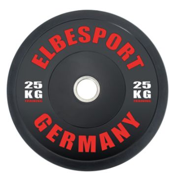 ELBESPORT Bumper Plates farblich kodiert - Ø 45 cm - 5 bis 25 kg