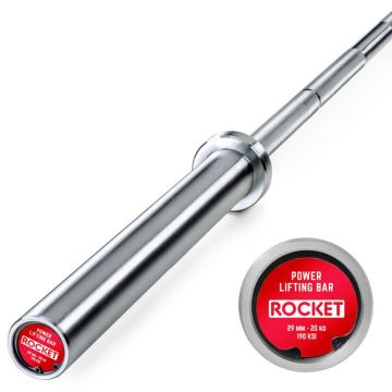 Powerlifting Bar - 190K – Bright Zinc - ATX® Rocket Series 